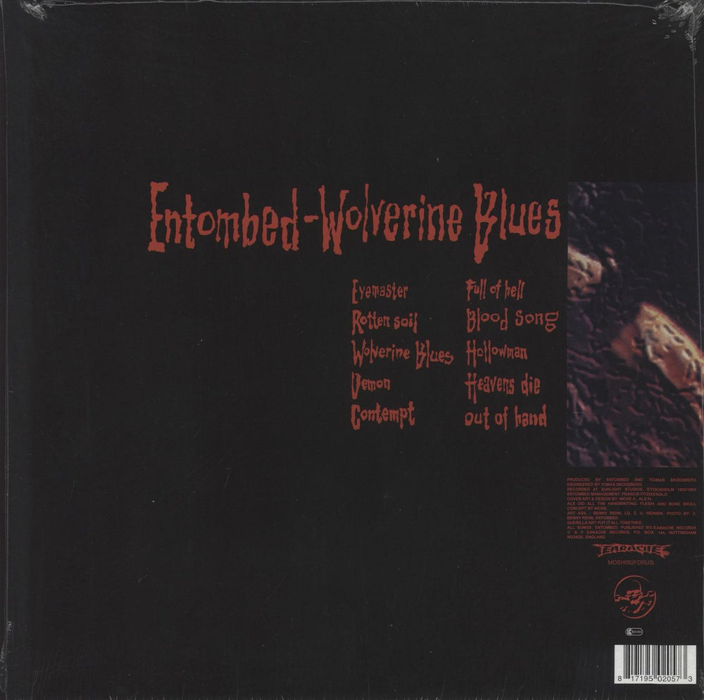 Entombed Wolverine Blues - Orange Vinyl UK vinyl LP album (LP record) 817195020573