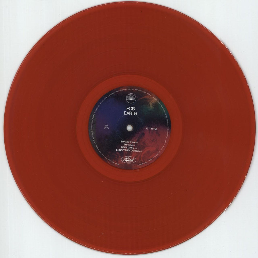EOB Earth - Red Vinyl + CD & Autographed Card UK vinyl LP album (LP record) 1PXLPEA873572