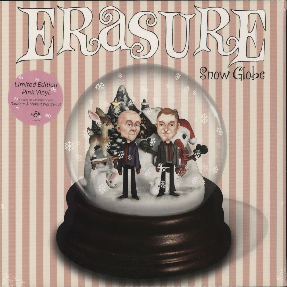 Erasure Snow Globe - Pink Vinyl - Sealed UK vinyl LP album (LP record) LSTUMM365