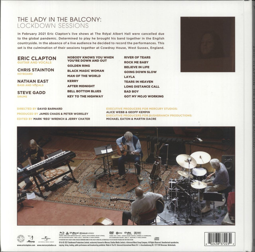 Eric Clapton The Lady In The Balcony: Lockdown Sessions - Deluxe Edition CD/DVD/Blu-Ray UK CD Album Box Set 602438372232