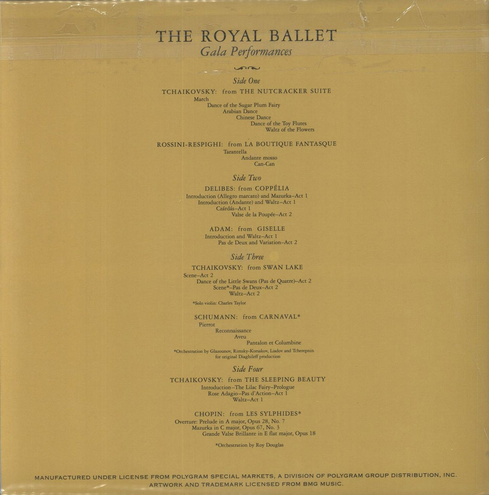 Ernest Ansermet The Royal Ballet - Gala Performances - 200gm US 2-LP vinyl record set (Double LP Album)