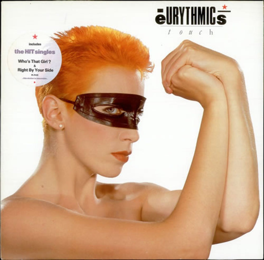 Eurythmics Touch - Hype Stickered UK vinyl LP album (LP record) PL70109