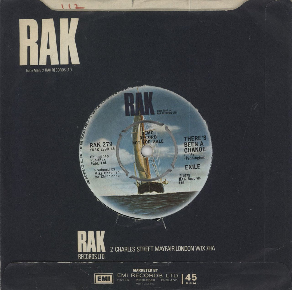 Exile Kiss You All Over - 4PR UK Promo 7" vinyl single (7 inch record / 45)