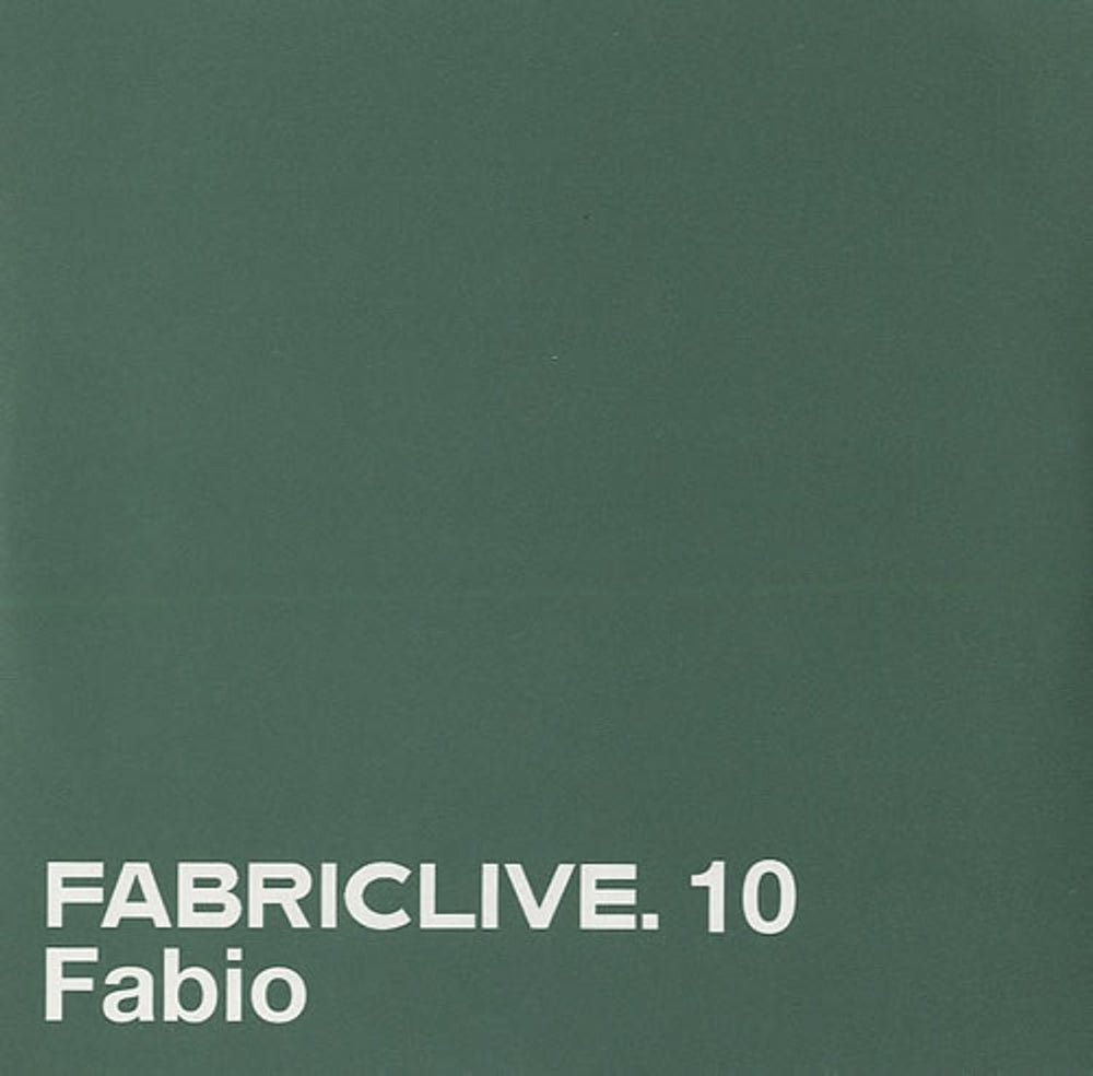 Fabric Fabio UK Promo CD album (CDLP) FABRIC20P