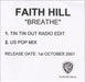 Faith Hill Breathe - 2 Track US Promo CD-R acetate CDR ACETATE