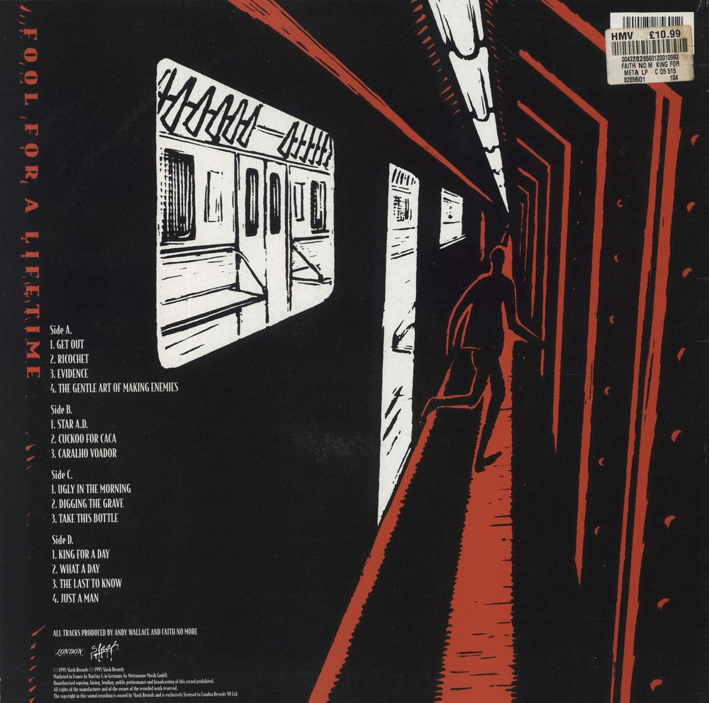 Faith No More King For A Day - Red Vinyl UK 2-LP vinyl record set (Double LP Album) 042282856012