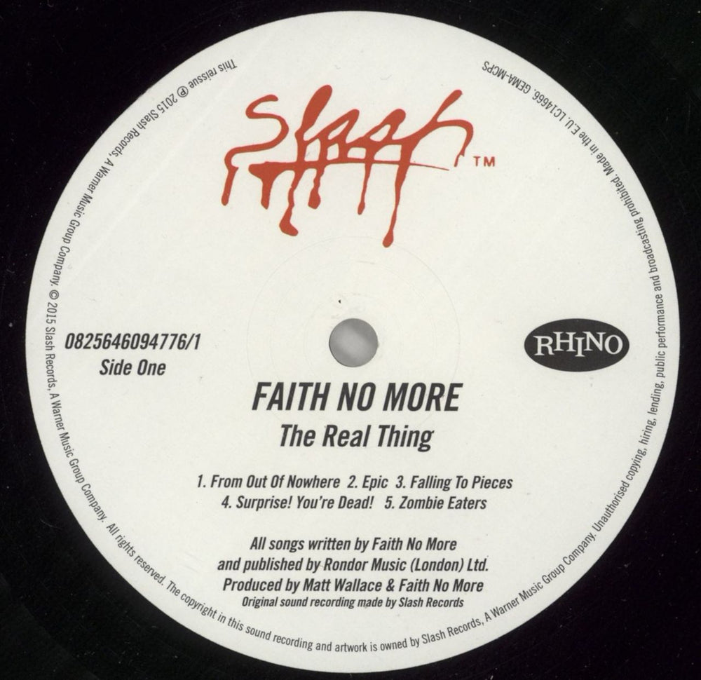 Faith No More The Real Thing - Deluxe Edition - 180 Gram Vinyl UK vinyl LP album (LP record) FNMLPTH866791