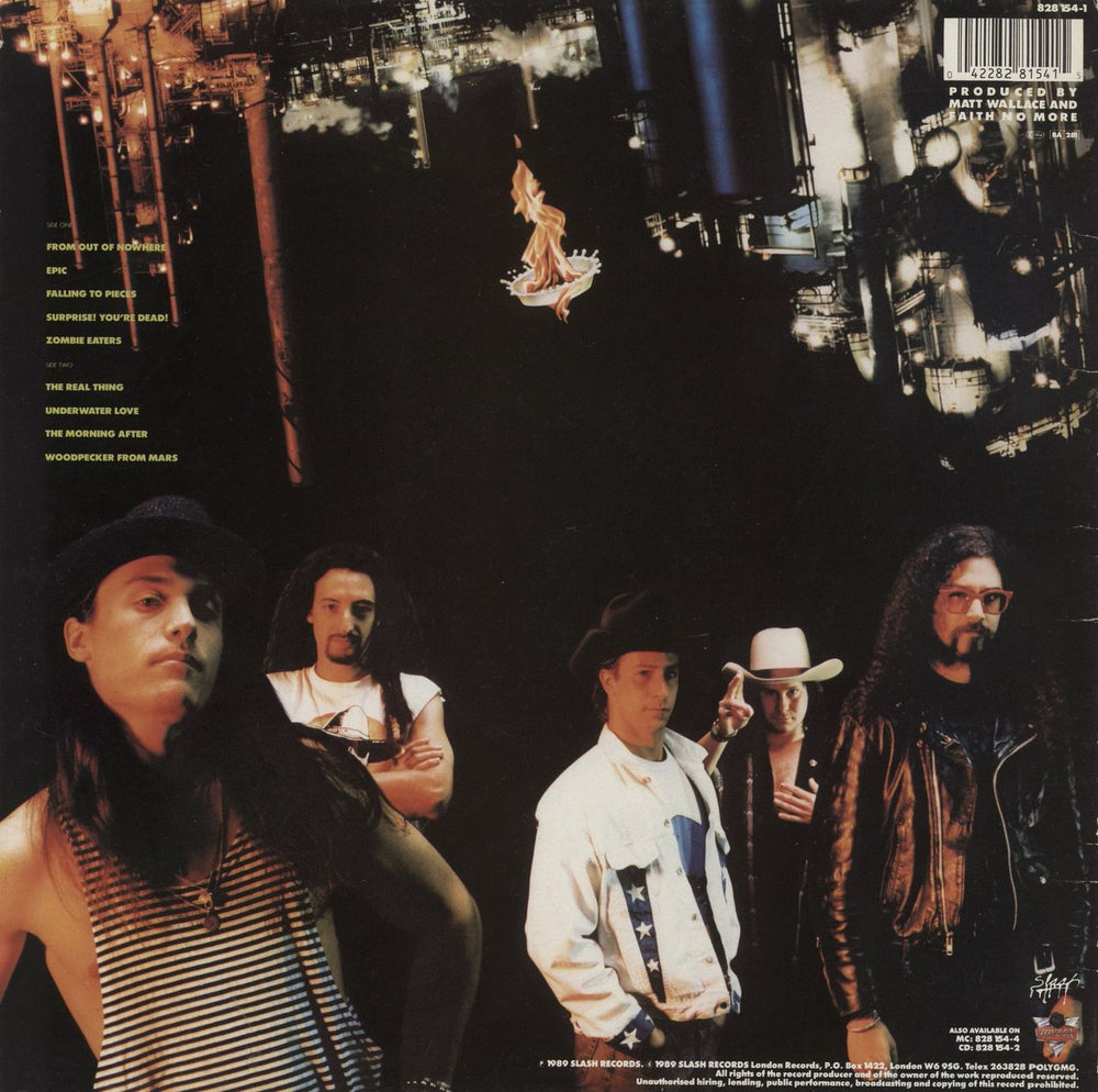 Faith No More The Real Thing - VG UK vinyl LP album (LP record) 042282815415