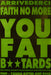 Faith No More You Fat B**tards UK Promo poster 60 X 40