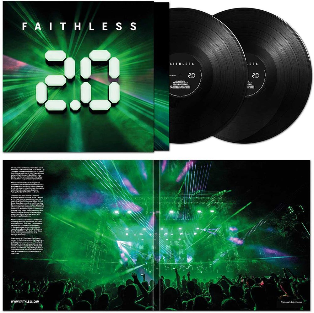 Faithless 2.0 - Two Point Zero - Sealed UK 2-LP vinyl record set (Double LP Album) FTL2LTW752129