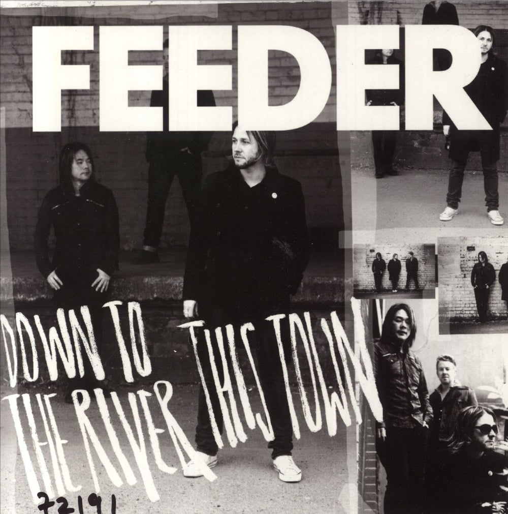 Feeder This Town - Autographed UK 7" vinyl single (7 inch record / 45) BTMVS006