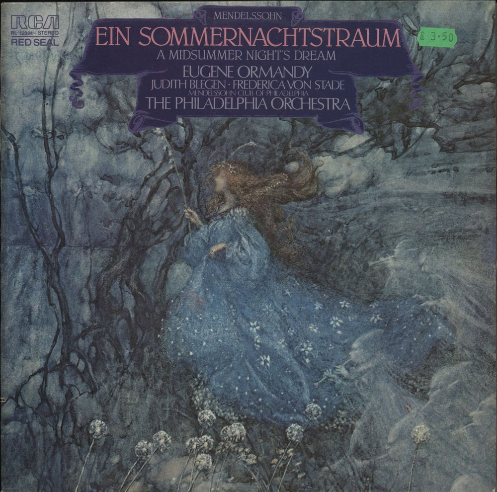 Felix Mendelssohn Mendelssohn: A Midsummer Night's Dream Italian vinyl LP album (LP record) RL12084