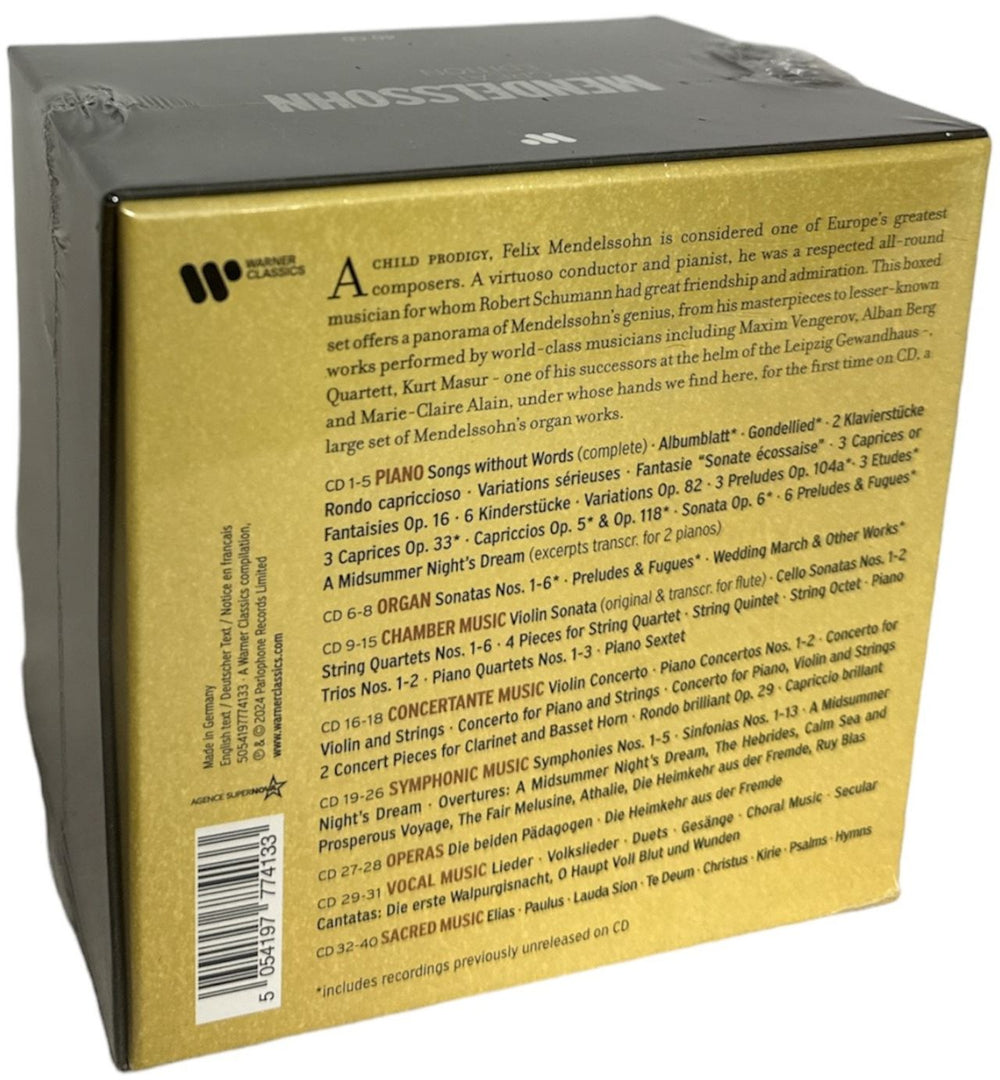 Felix Mendelssohn Mendelssohn: The Great Edition - Sealed German CD Album Box Set 5054197774133