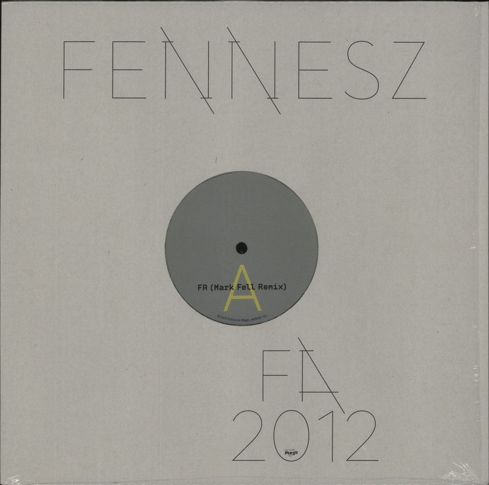 Fennesz Fa 2012 Austrian 12" vinyl single (12 inch record / Maxi-single) EMEGO151