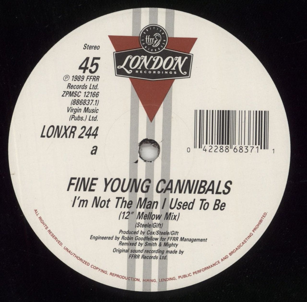 Fine Young Cannibals I'm Not The Man I Used To Be UK 12" vinyl single (12 inch record / Maxi-single) FYC12IM330735