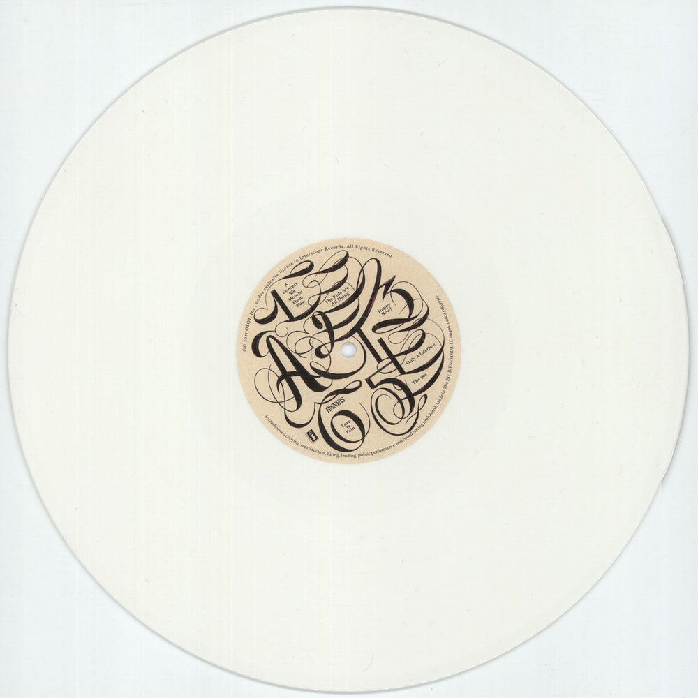 Finneas Optimist - White Vinyl UK vinyl LP album (LP record) H1ZLPOP877360