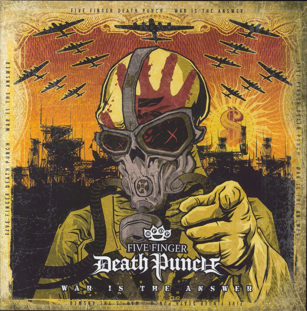 Five Finger Death Punch War Is The Answer UK vinyl LP album (LP record) ESM-327-1