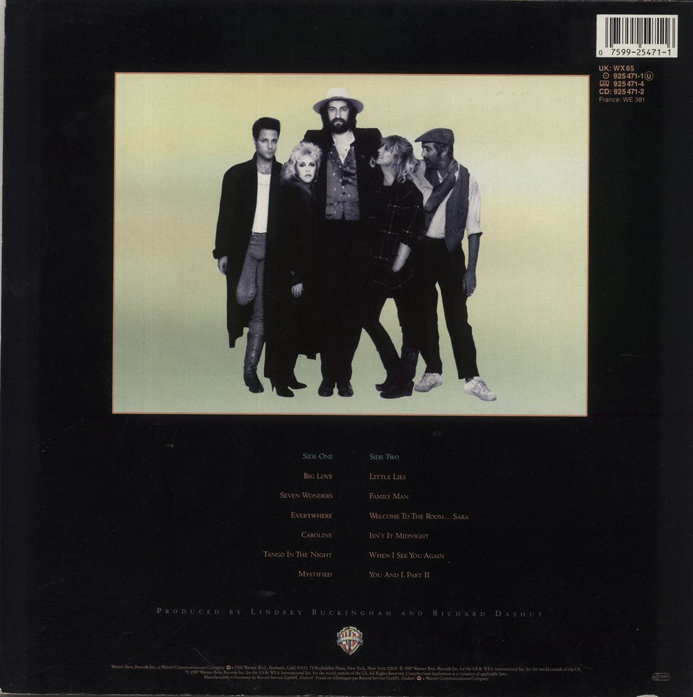 Fleetwood Mac Tango In The Night - Multi Song Stickered UK vinyl LP album (LP record) 075992547116