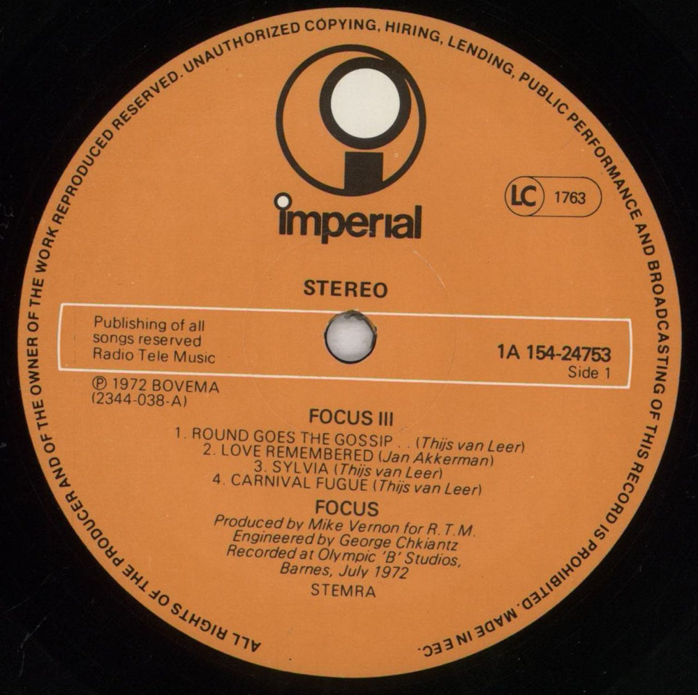 Focus Focus 3 German 2-LP vinyl record set (Double LP Album) FOC2LFO542671