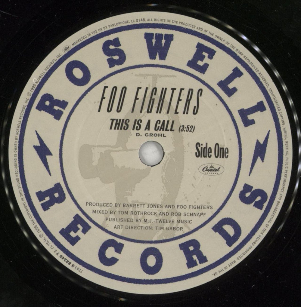 Foo Fighters This Is A Call UK 7" vinyl single (7 inch record / 45) FOO07TH47515
