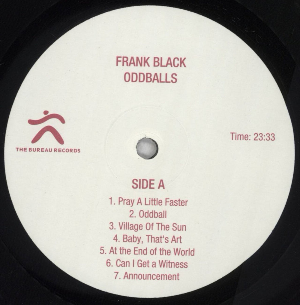 Frank Black Oddballs US vinyl LP album (LP record) FBKLPOD845073