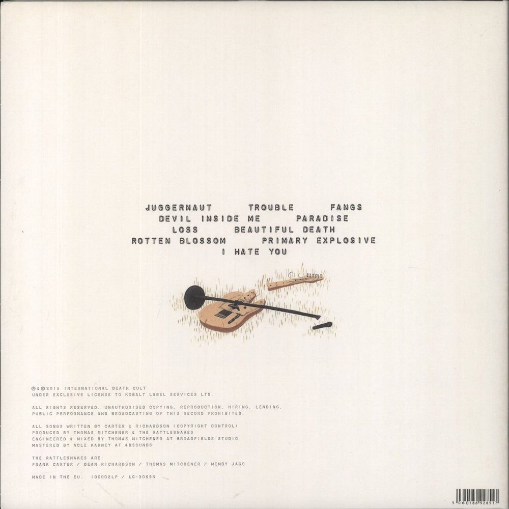 Frank Carter & The Rattlesnakes Blossom - Green & Black Vinyl UK vinyl LP album (LP record) 5060186928517