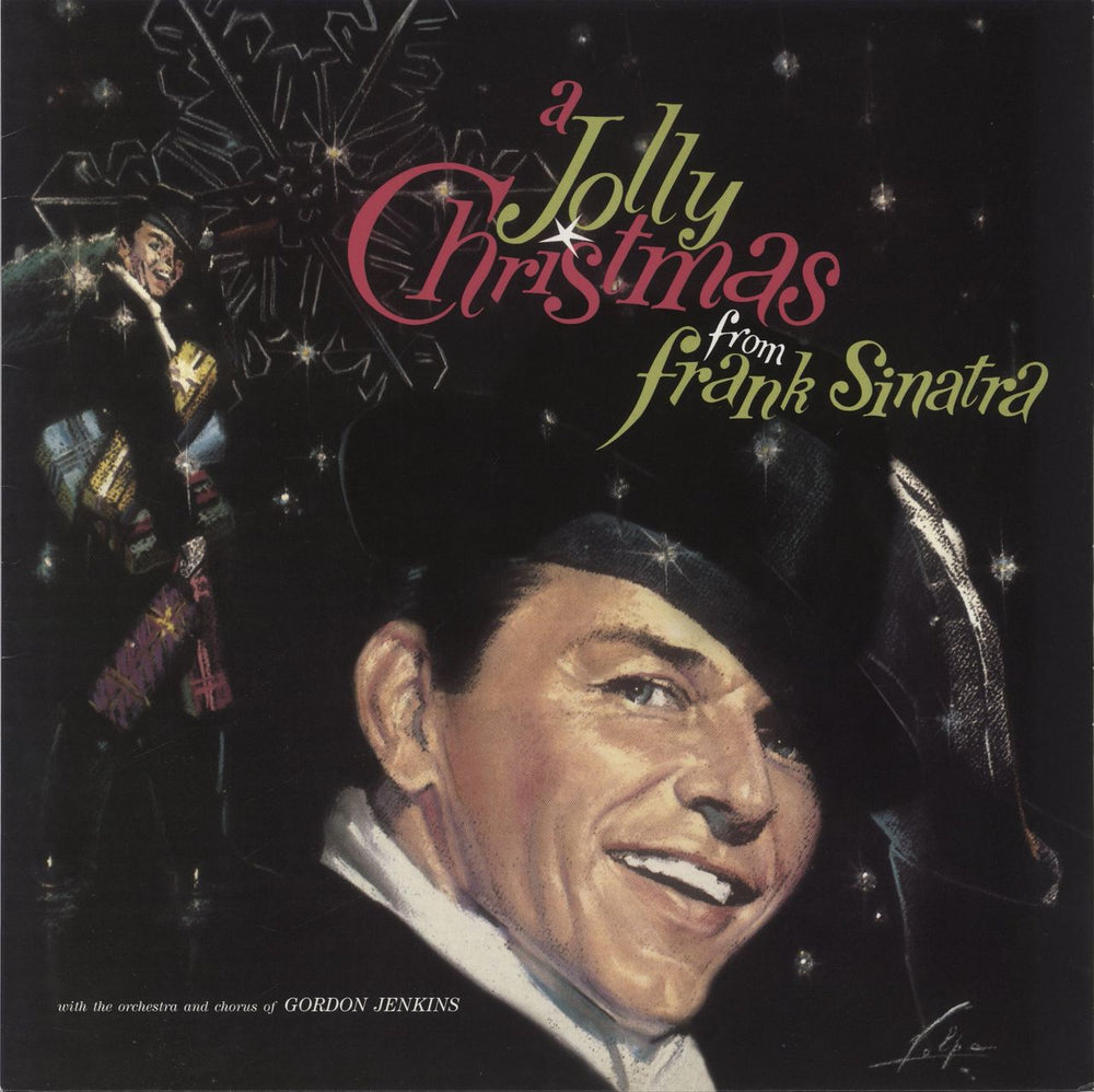 Frank Sinatra A Jolly Christmas From Frank Sinatra - Green Vinyl UK vinyl LP album (LP record) DOS646G
