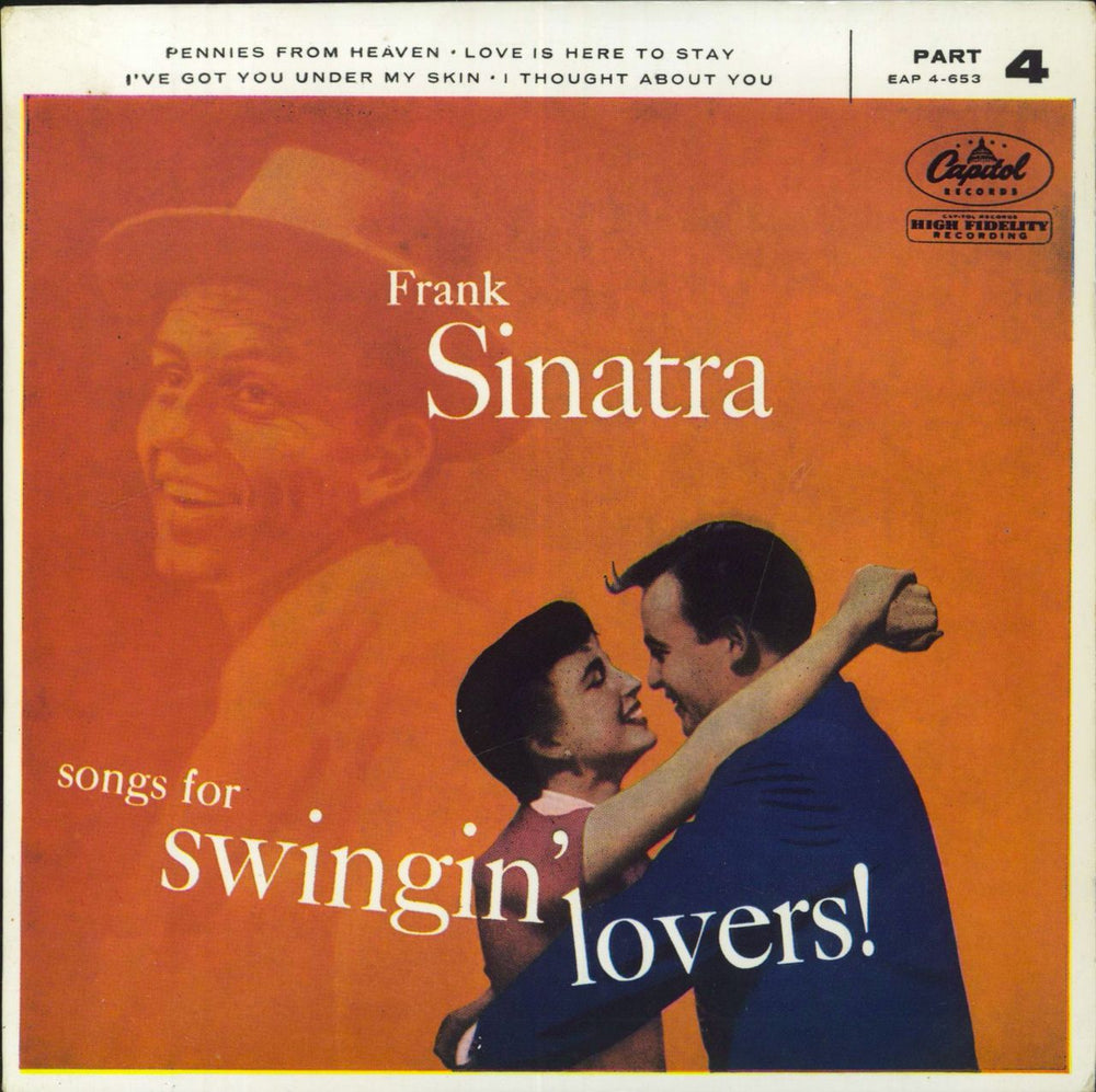 Frank Sinatra Songs For Swingin' Lovers! Part 4 UK 7" vinyl single (7 inch record / 45) EAP4-653