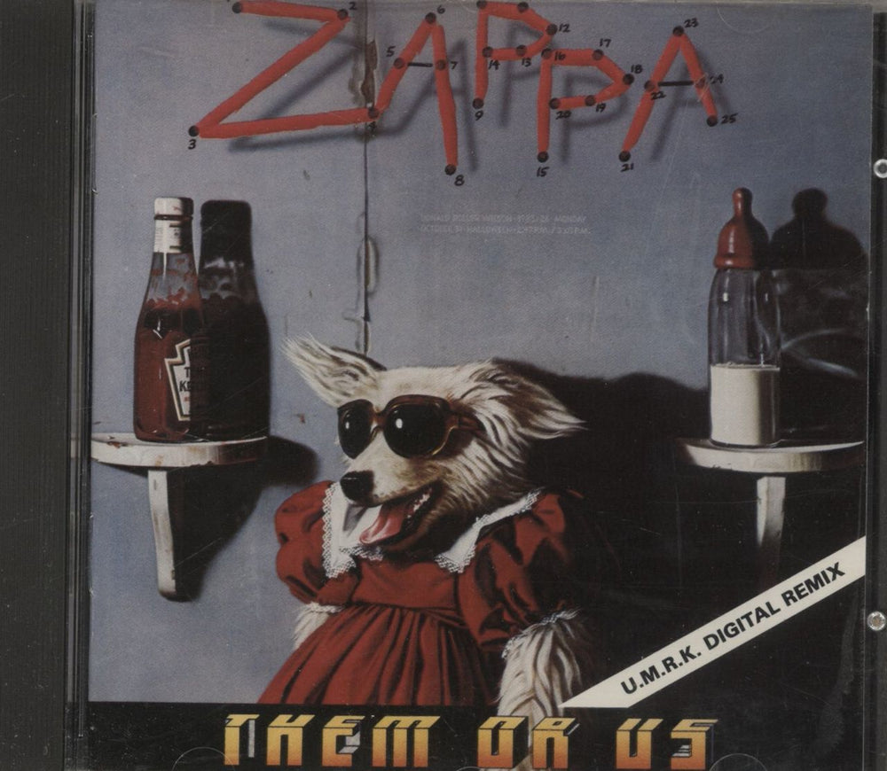 Frank Zappa Them Or Us UK CD album (CDLP) CDZAP30