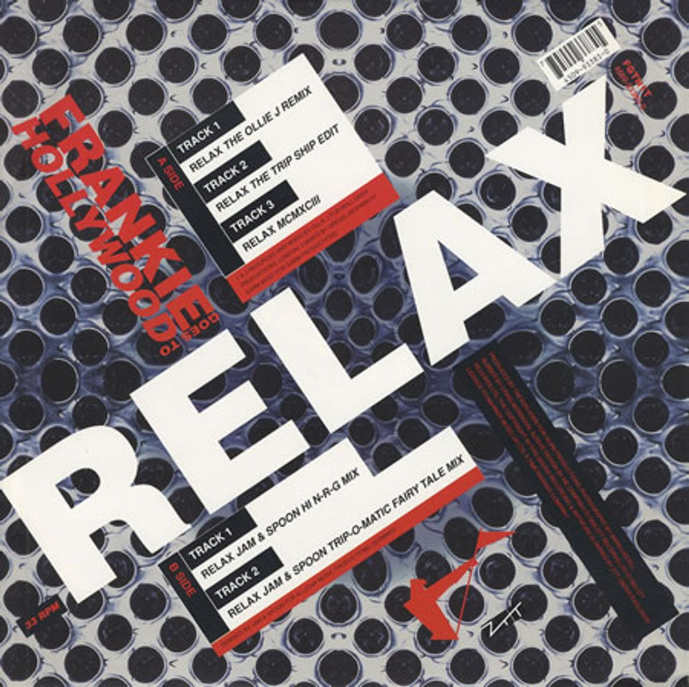 Frankie Goes To Hollywood Relax UK 12" vinyl single (12 inch record / Maxi-single) FGT12RE49482