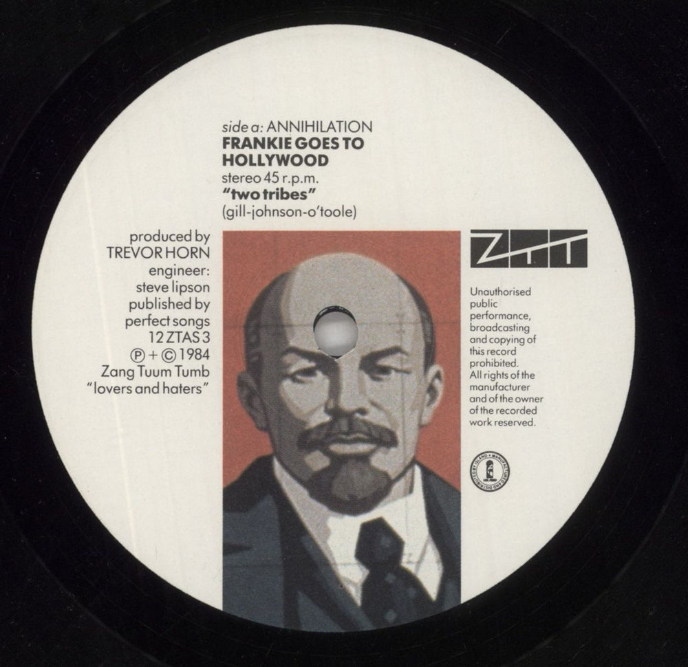 Frankie Goes To Hollywood Two Tribes - Annihilation - 'Only Bullets' Poster UK 12" vinyl single (12 inch record / Maxi-single) FGT12TW862262