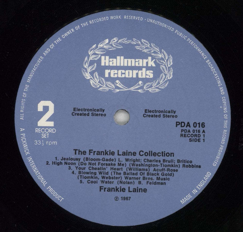 Frankie Laine The Frankie Laine Collection UK 2-LP vinyl record set (Double LP Album) FRL2LTH701419