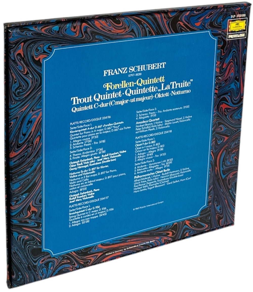 Franz Schubert Forellen-Quintett - Trout Quintet - Quintette "La Truite" German Vinyl Box Set