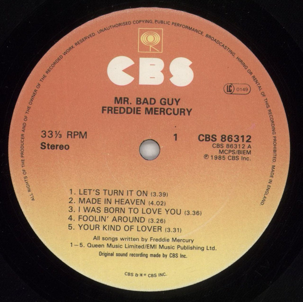 Freddie Mercury Mr Bad Guy - Shrink UK vinyl LP album (LP record) MERLPMR863679
