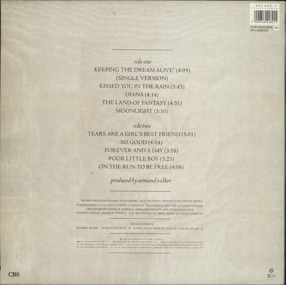 Freiheit Fantasy UK vinyl LP album (LP record) 5099746248215