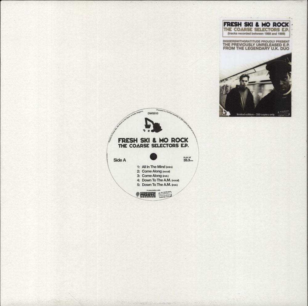 Fresh Ski & Mo Rock The Coarse Selectors E.P. + Press Release UK 12" vinyl single (12 inch record / Maxi-single) DWG010