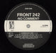 Front 242 No Comment Belgian 12" vinyl single (12 inch record / Maxi-single) 24212NO81317