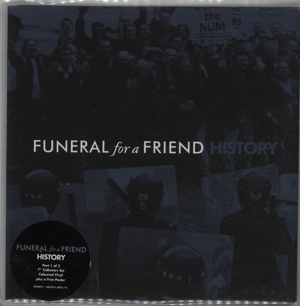 Funeral For A Friend History - Both Parts UK 7" vinyl single (7 inch record / 45) ATUK017/X