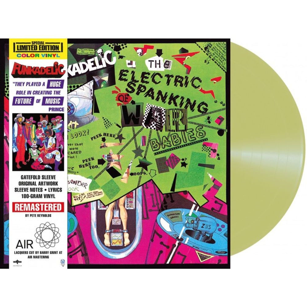 Funkadelic The Electric Spanking Of War Babies - Fluorescent Green Vinyl - Sealed UK vinyl LP album (LP record) CHLP3482C