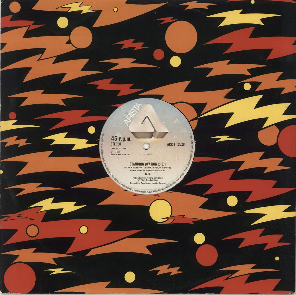 G.Q. Standing Ovation UK 12" vinyl single (12 inch record / Maxi-single) ARIST12328