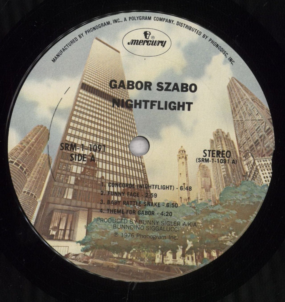 Gabor Szabo Nightflight US vinyl LP album (LP record) GFWLPNI477983