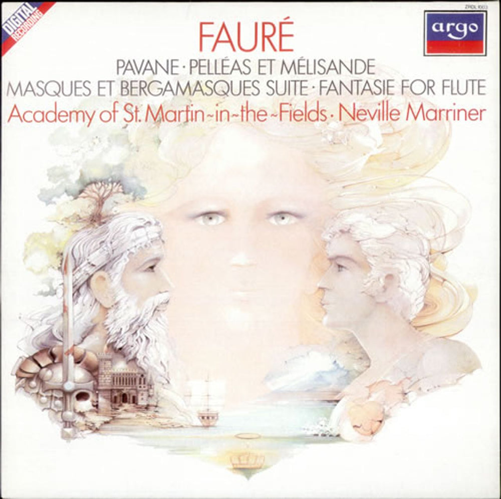 Gabriel Fauré Pavane / 'Pelleas et Melisandre' / 'Masque et Bergamasques' UK vinyl LP album (LP record) ZRDL1003