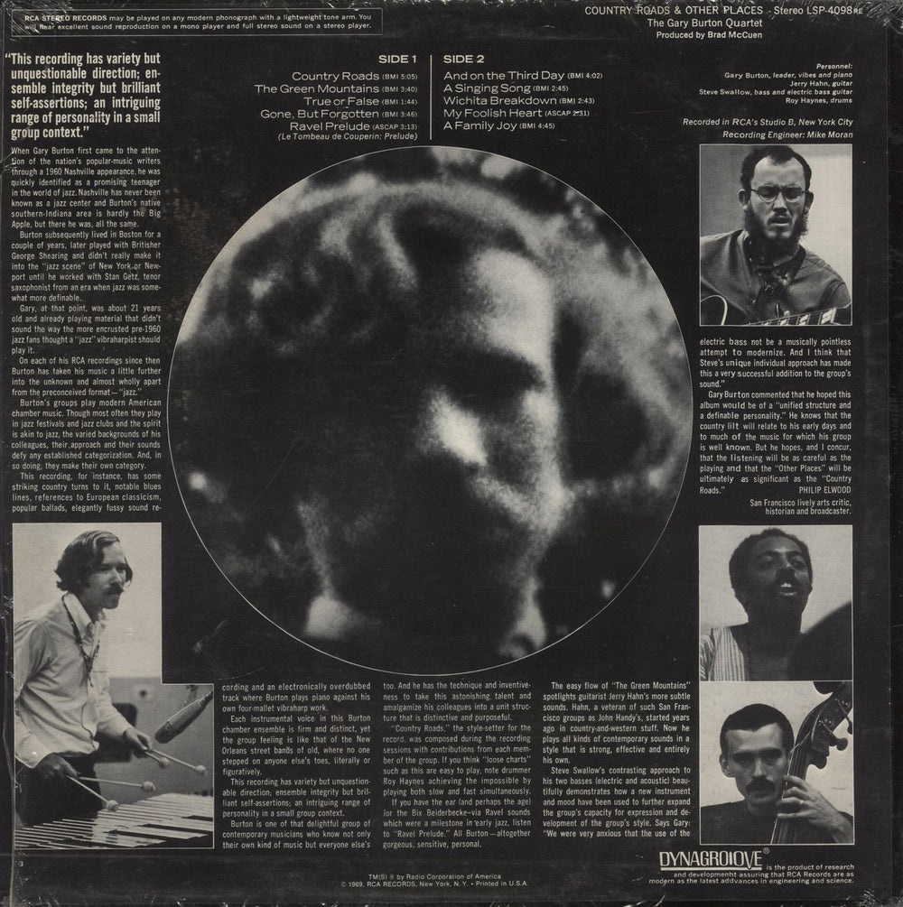 Gary Burton Country Roads & Other Places German vinyl LP album (LP record)