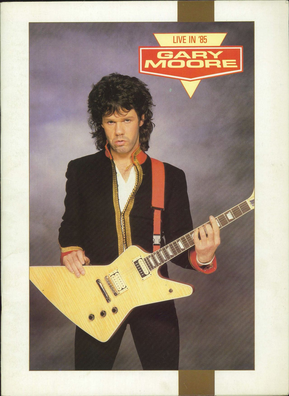 Gary Moore Live In '85 + Ticket Stub UK tour programme TOUR PROGRAMME