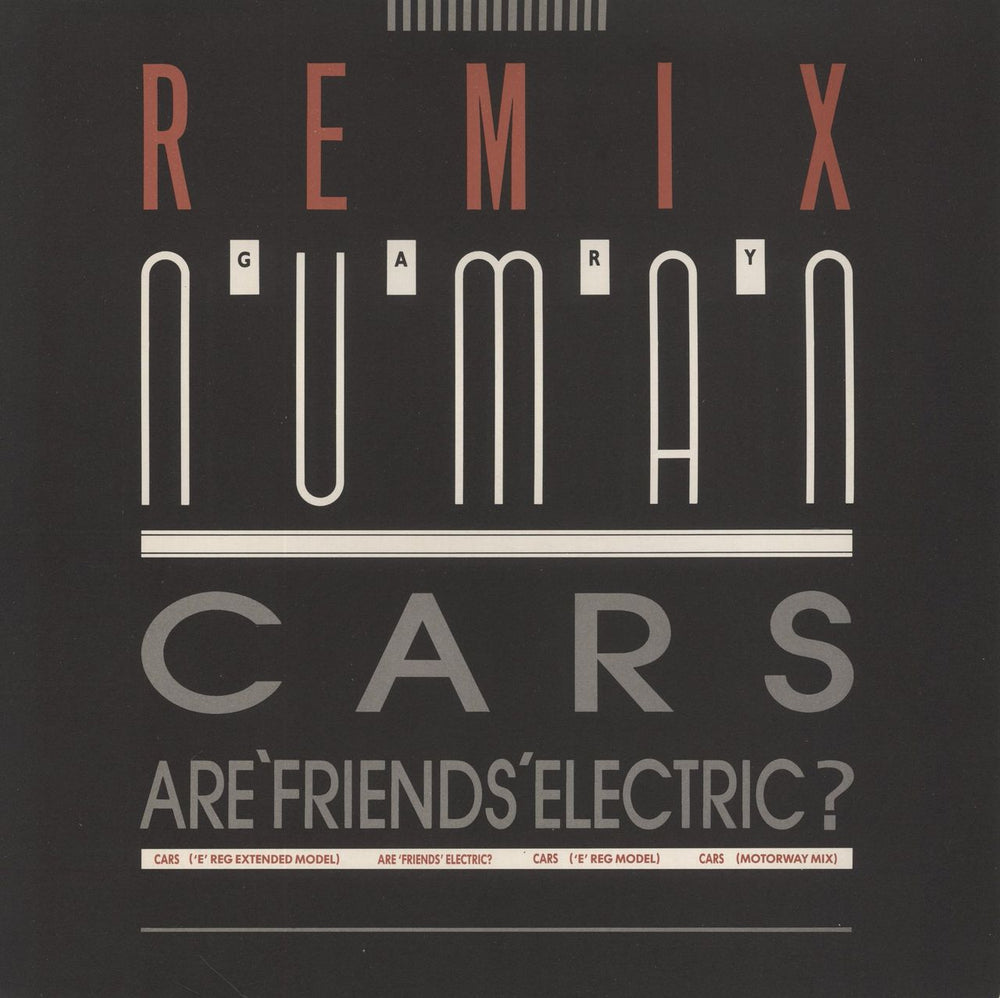 Gary Numan Cars / Are Friends Electric UK 12" vinyl single (12 inch record / Maxi-single) BEG199TR