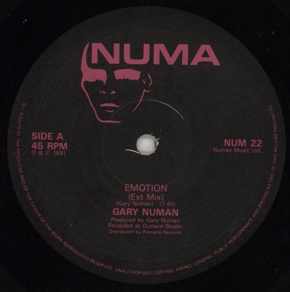 Gary Numan Emotion UK 12" vinyl single (12 inch record / Maxi-single) NUM12EM104947