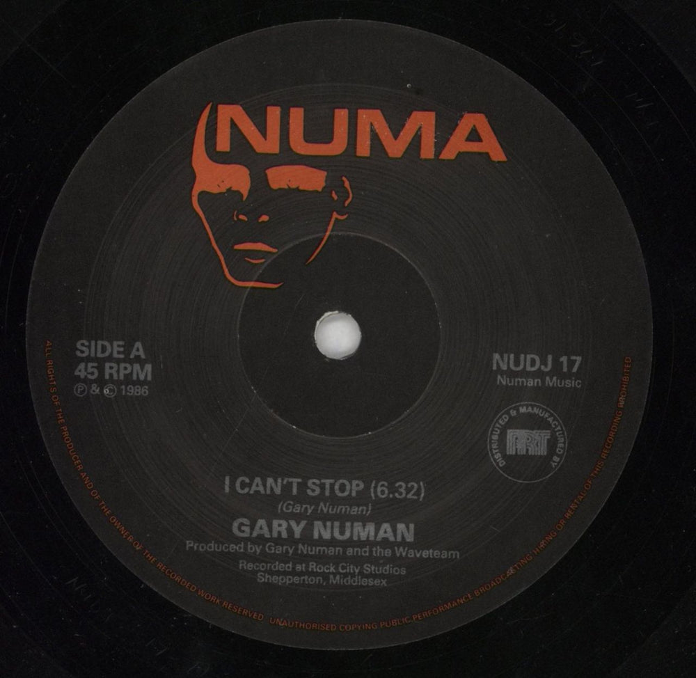Gary Numan I Can't Stop + Flexi UK 10" vinyl single (10 inch record) NUM10IC16262