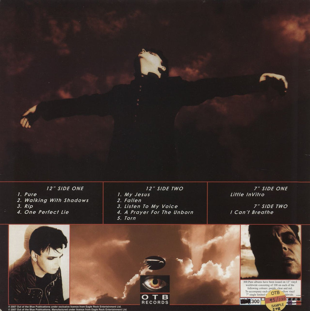 Gary Numan Pure + 7" - Red - Sample Copy UK Promo vinyl LP album (LP record)