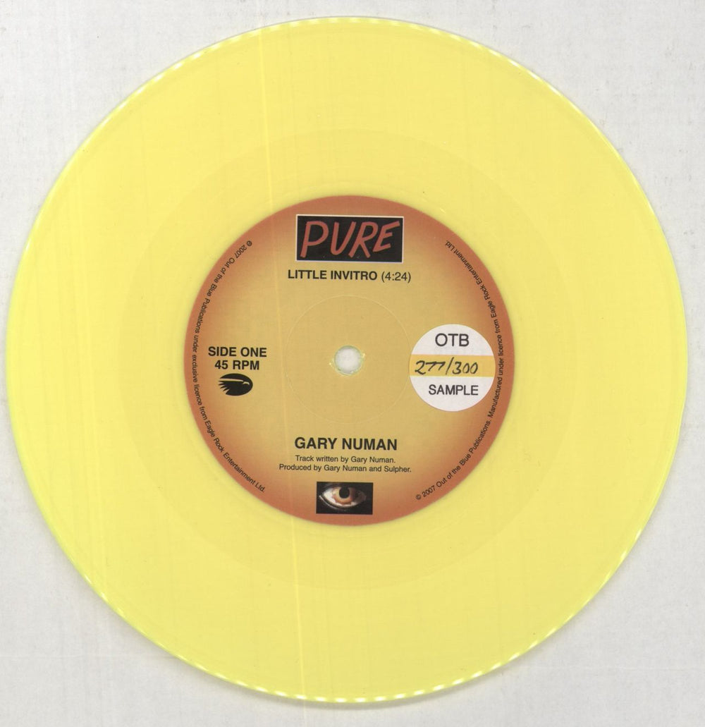 Gary Numan Pure + 7" - Red - Sample Copy UK Promo vinyl LP album (LP record)