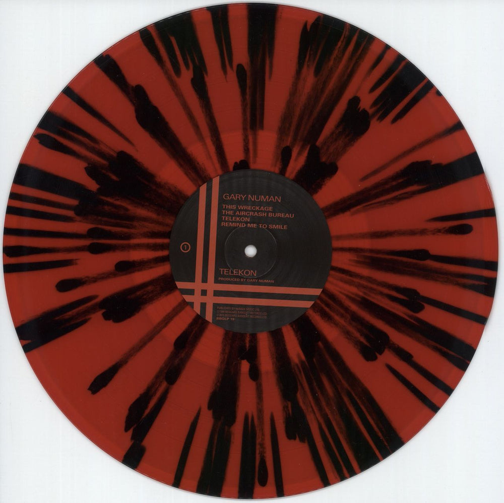 Gary Numan Telekon: HMV1921 - Red & Black Splatter UK 2-LP vinyl record set (Double LP Album) NUM2LTE849469